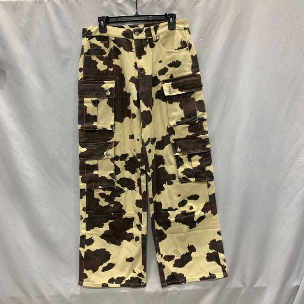 Galita Fashion Dixie Cargo Jeans Cow Print